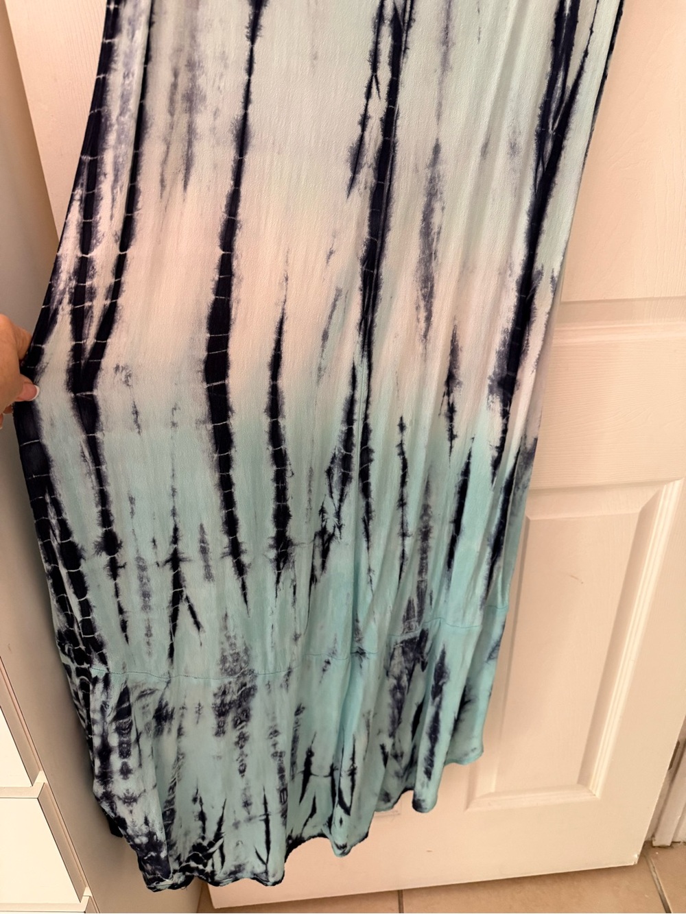 XCVI Mindset Tie Dye Print Maxi Dress Lagenlook size L - Picture 7 of 9
